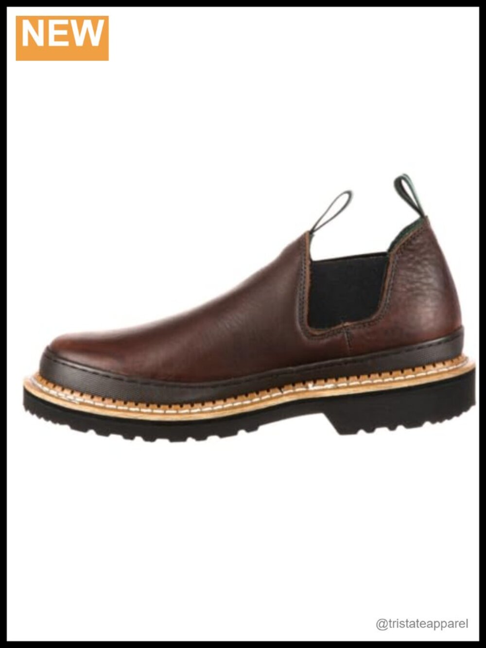 Giant Romeo Full Grain Leather Steel Toe Work Boot Pull-On